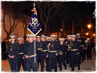 Miércoles santo. Banda de CCyTT Sangre de Cristo. Foto de Paqui Lara